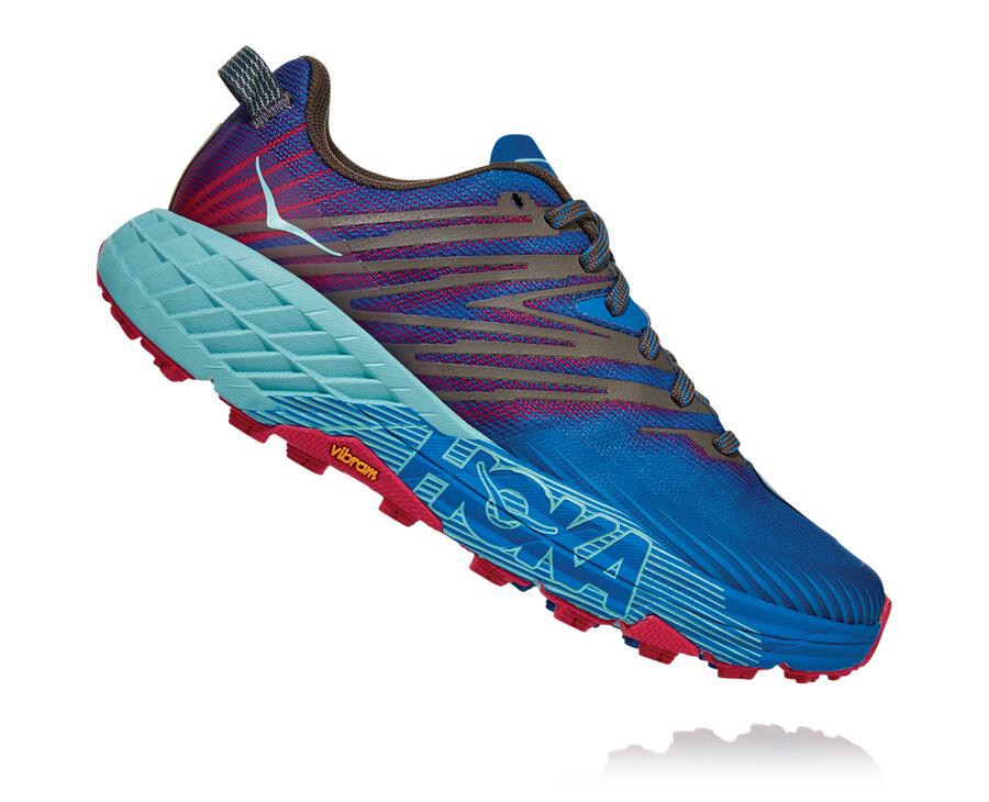 Hoka One One トレイルシューズ レディース 青 - スピードゴート4 - EJ6281730